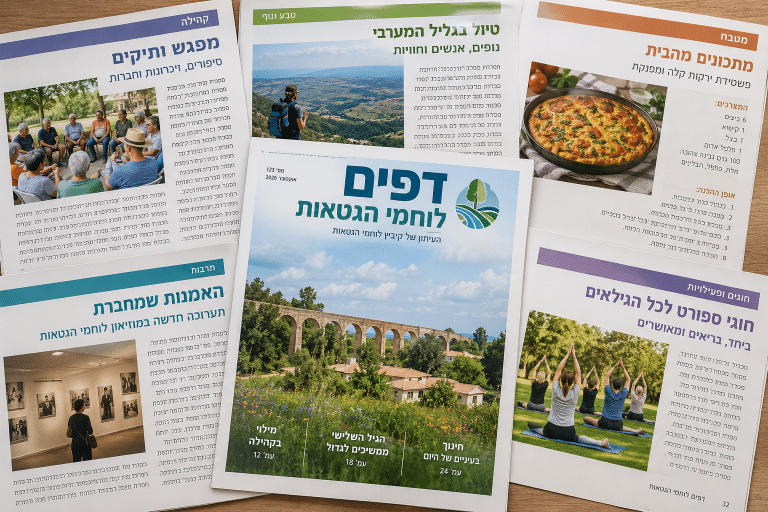 מגזין קהילתי דפים לוחמי הגטאות